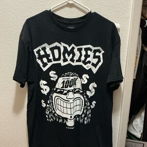Homie Black Graphic Tee #0028
